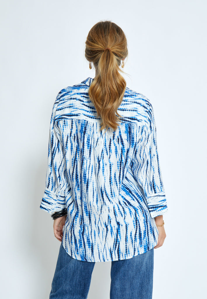 Peppercorn PCGigi Shirt Shirt 5007P Palace Blue Print