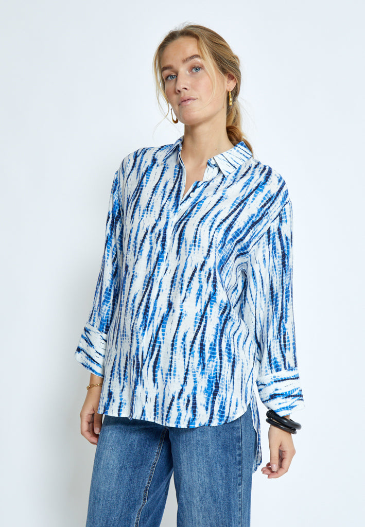 Peppercorn PCGigi Shirt Shirt 5007P Palace Blue Print