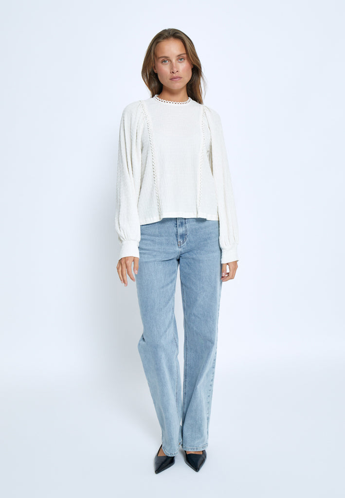 Peppercorn PCGillian Blouse Blouse 0202 Whitecap Grey