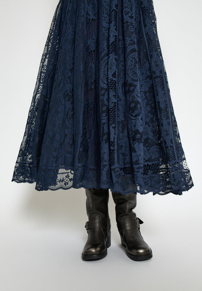 Peppercorn PCGreta Lace Skirt Skirt 1550 NAVY