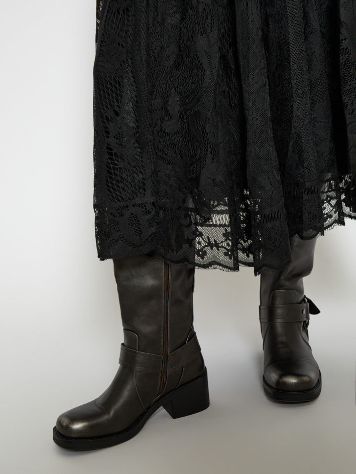 Peppercorn PCGreta Lace Skirt Skirt 9000 Black