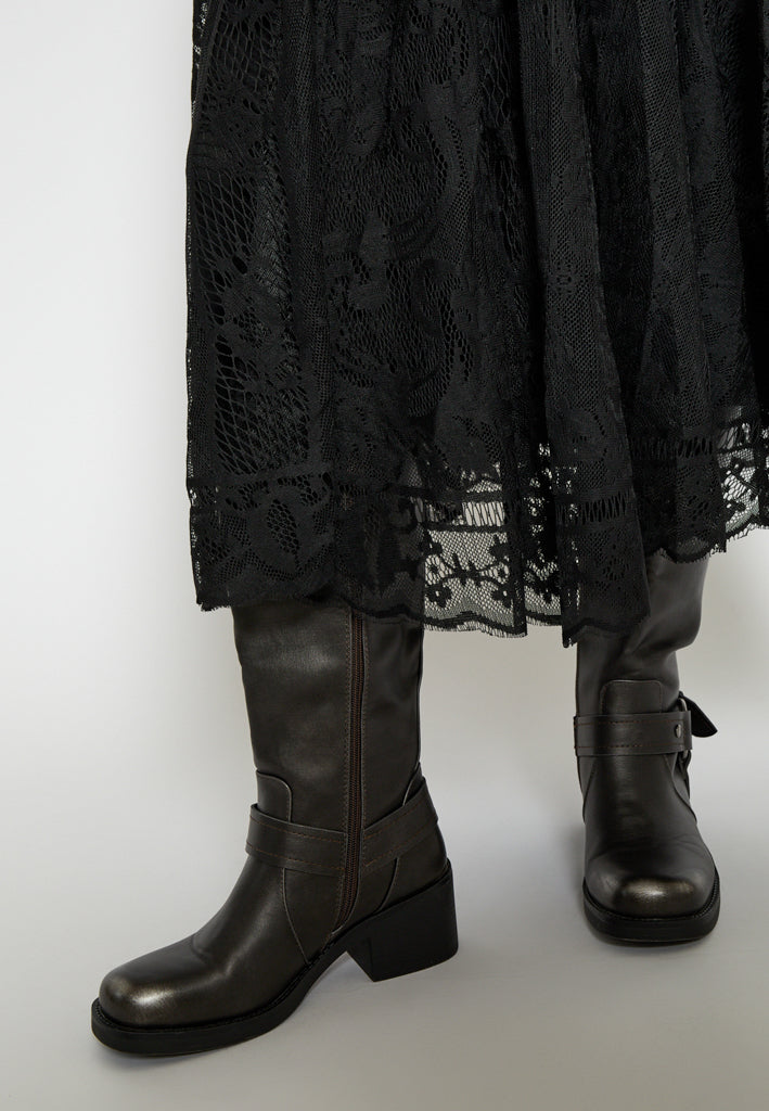 Peppercorn PCGreta Lace Skirt Skirt 9000 Black