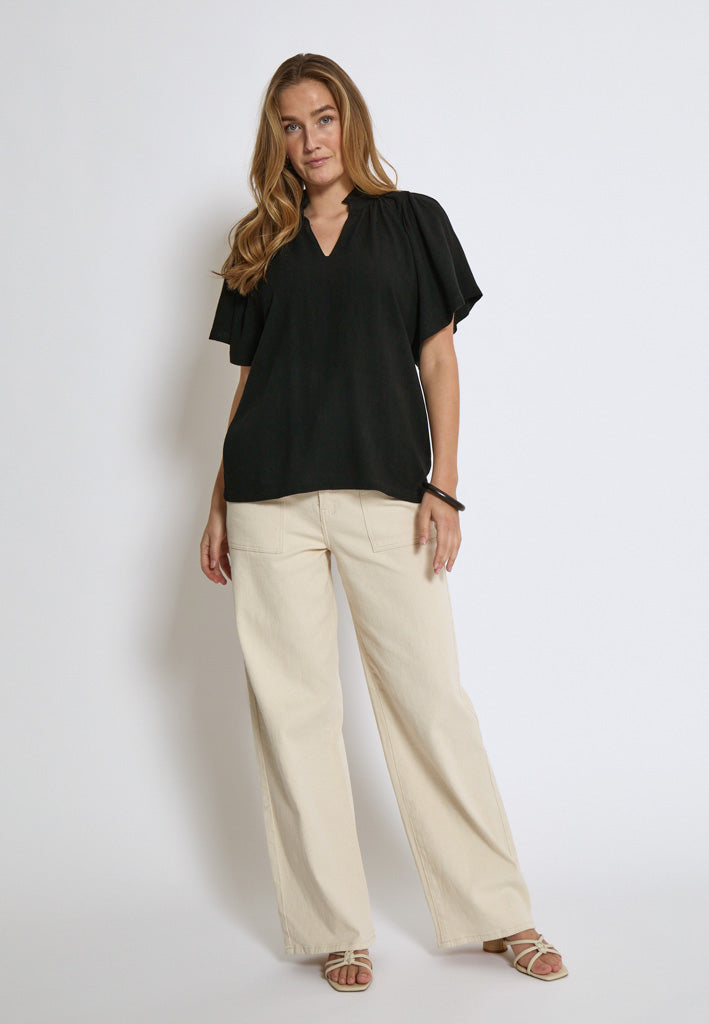Peppercorn PCHannah Blouse Blouse 9000 Black
