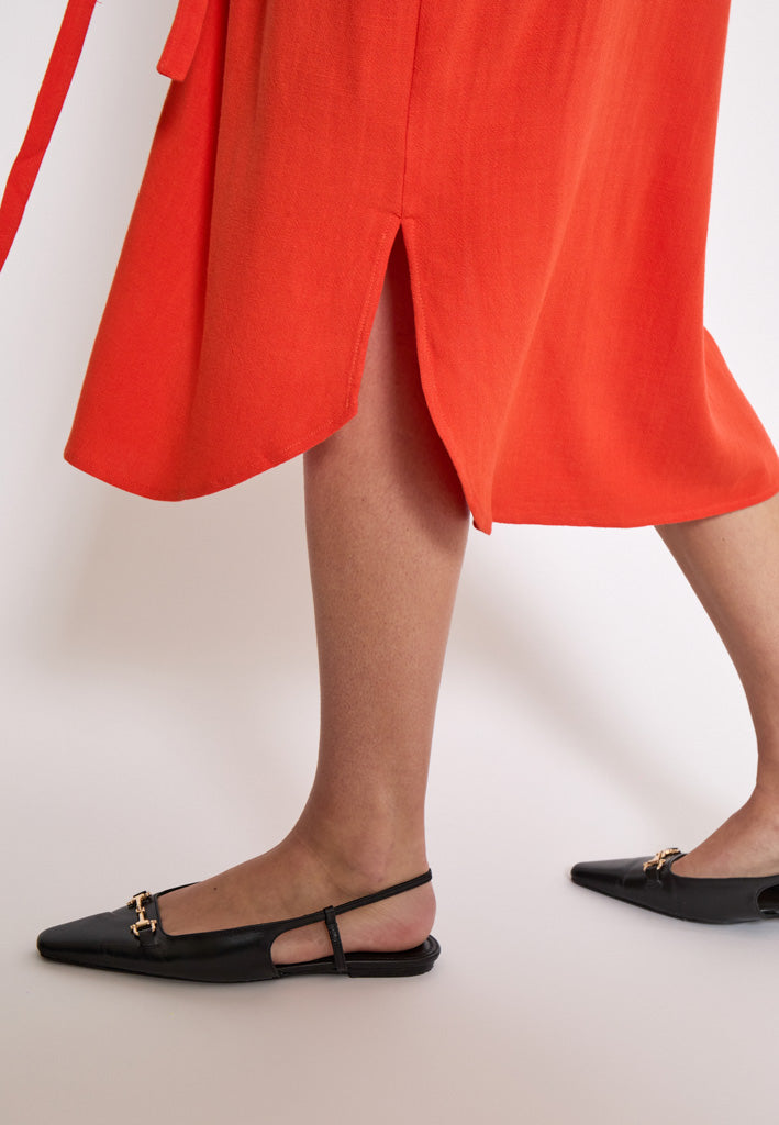 Peppercorn PCHannah Shirt Dress Dress 4174 Hot Coral