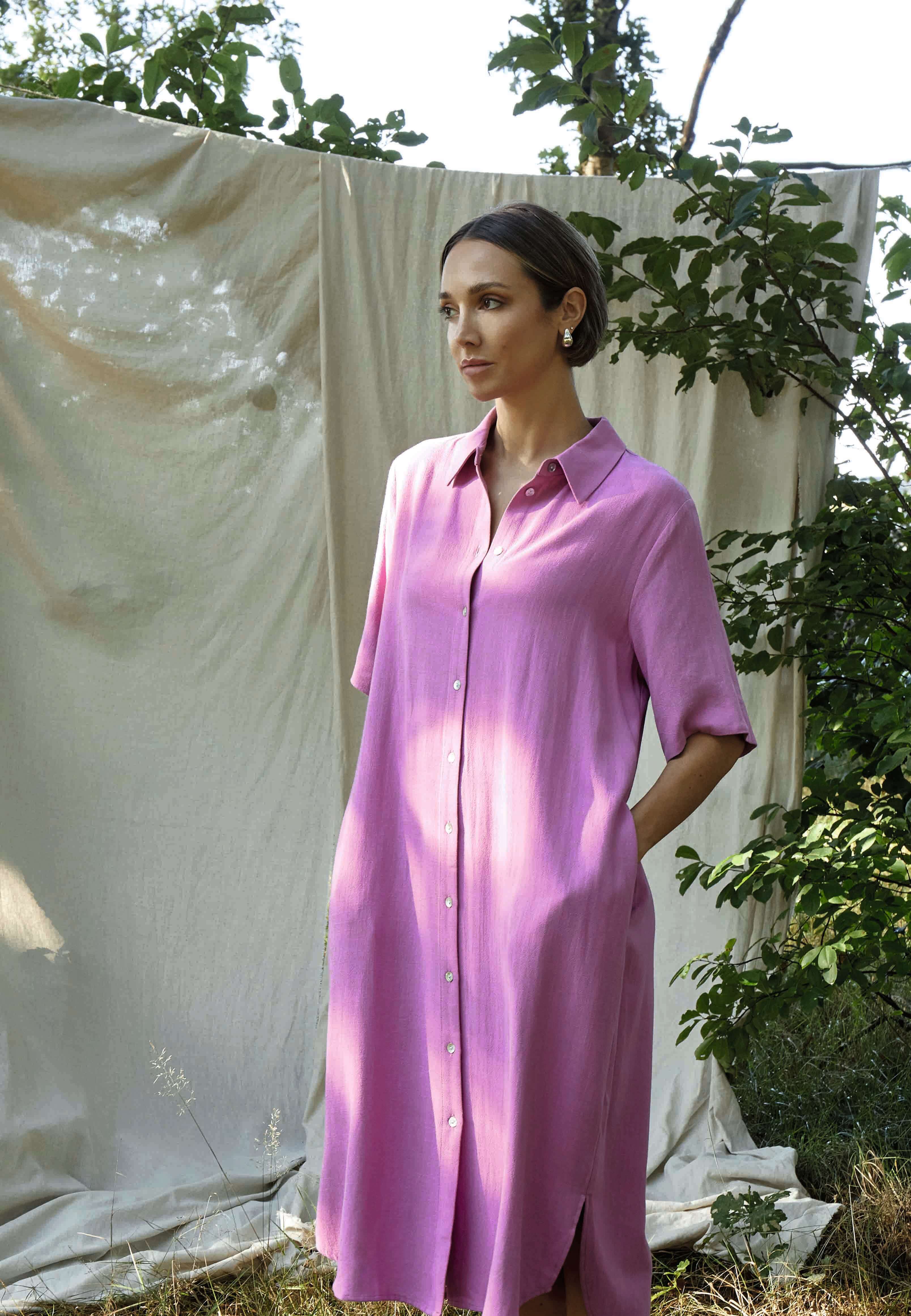 Peppercorn PCHannah Shirt Dress Dress 7002 Rosebud Pink