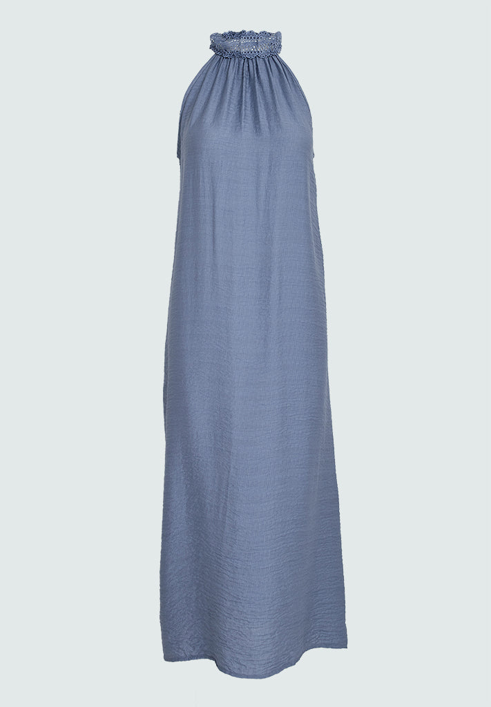 Peppercorn PCHelen Halterneck Dress Dress 1039 FADED DENIM