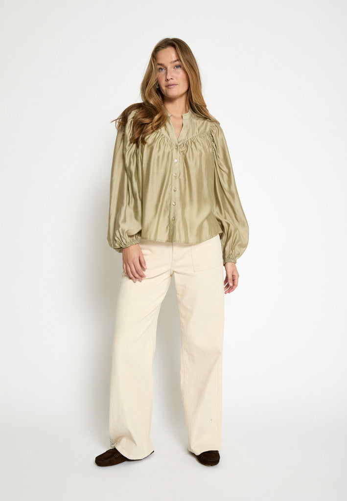 Peppercorn PCIda Shirt Shirt 0148 Gray Green