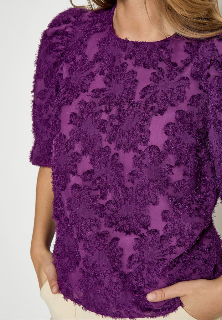 Peppercorn PCIngrid Blouse Blouse 7641 SPARKLING GRAPE