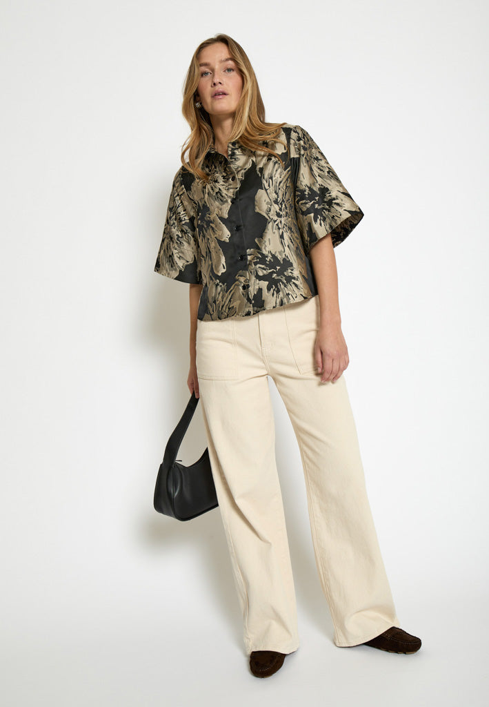 Peppercorn PCIvy Shirt Shirt 9000J Black Jacquard