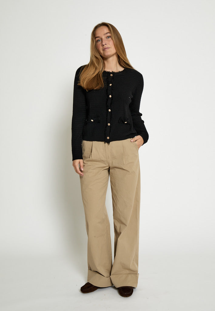Peppercorn PCJacobe Knit Cardigan Cardigans 9000 Black