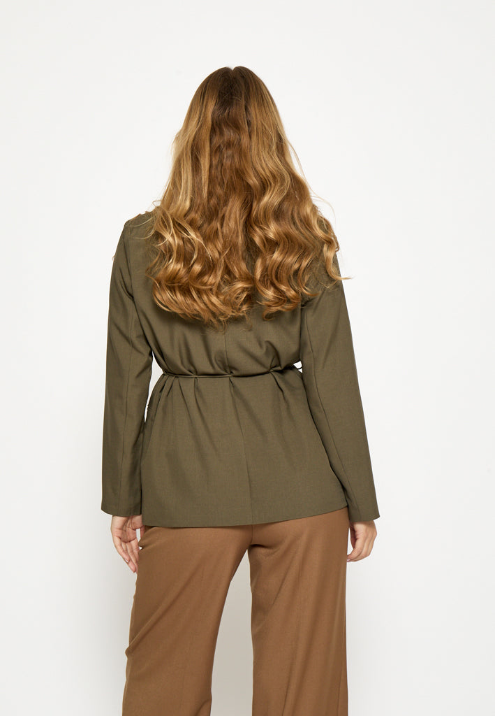 Peppercorn PCJane Belt Jacket Jacket 3627M Grape Leaf melange