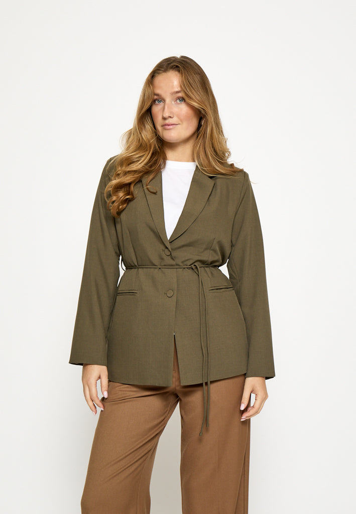 Peppercorn PCJane Belt Jacket Jacket 3627M Grape Leaf melange