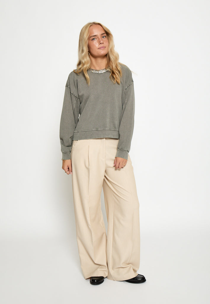 Peppercorn PCJanice Sweatshirt Sweatshirt 3627 Grape Leaf