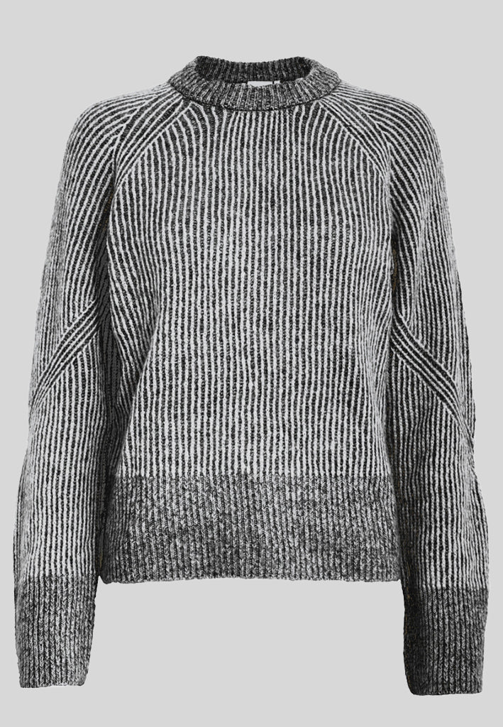 Peppercorn PCJeanette Knit Pullover Pullover 9000S Black Stripe