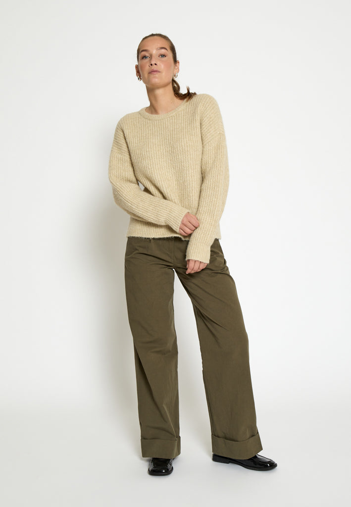 Peppercorn PCJessa GRS Knit Pullover Pullover 2206 Fog Sand