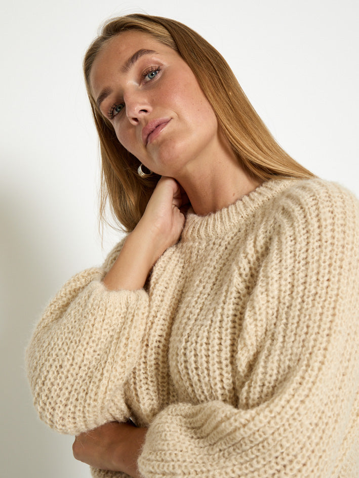 Peppercorn PCJette GRS Knit Pullover Pullover 2206 Fog Sand