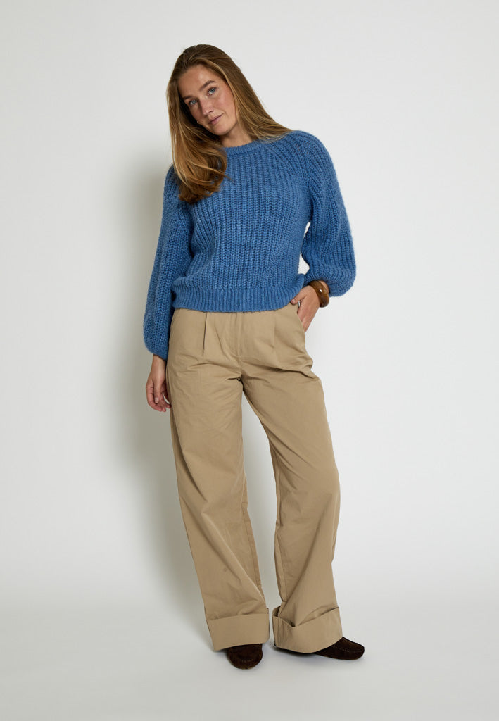Peppercorn PCJette GRS Knit Pullover Pullover 569 Blue Riverside