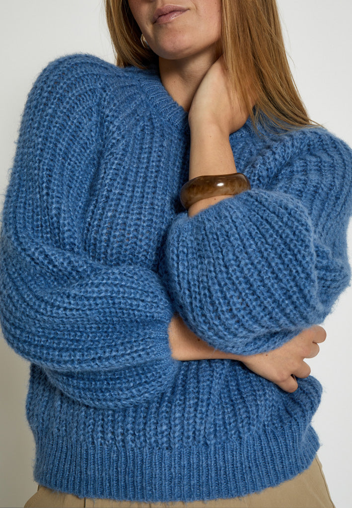 Peppercorn PCJette GRS Knit Pullover Pullover 569 Blue Riverside