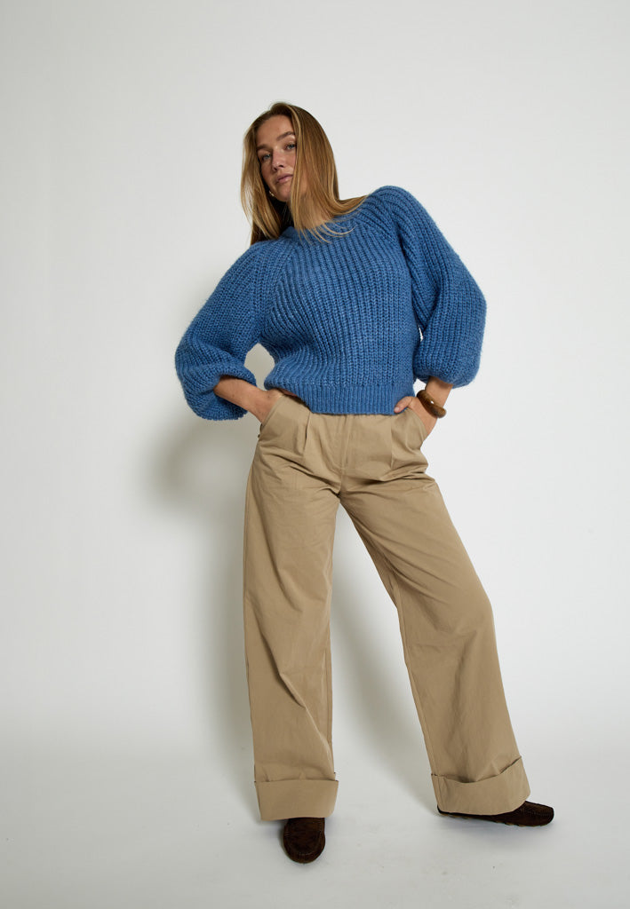 Peppercorn PCJette GRS Knit Pullover Pullover 569 Blue Riverside
