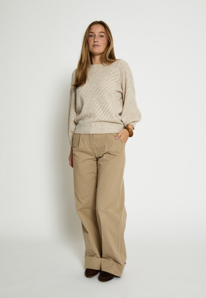 Peppercorn PCJill Knit Pullover Pullover 2206 Fog Sand