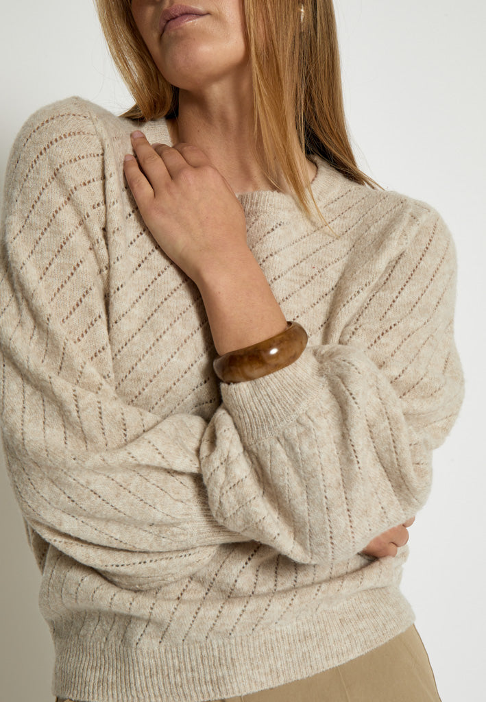 Peppercorn PCJill Knit Pullover Pullover 2206 Fog Sand