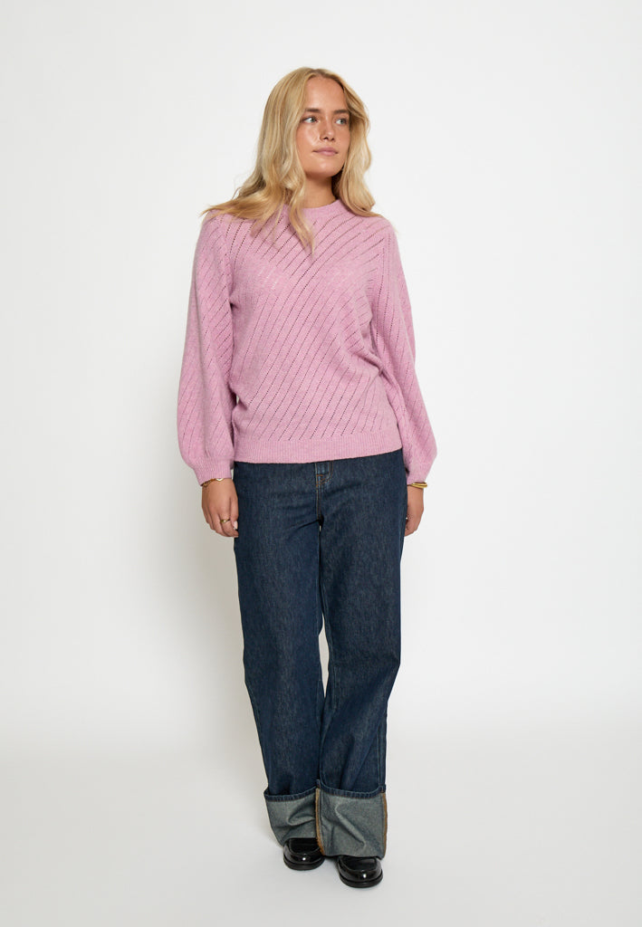 Peppercorn PCJill Knit Pullover Pullover 4630 Moonlite Mauve Pink