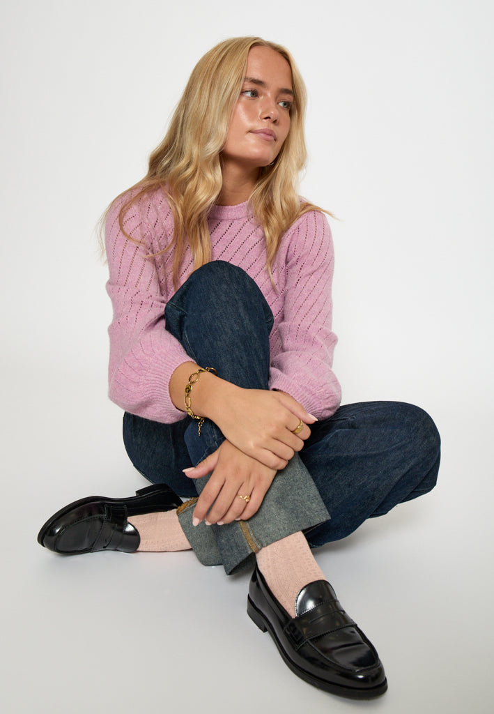 Peppercorn PCJill Knit Pullover Pullover 4630 Moonlite Mauve Pink