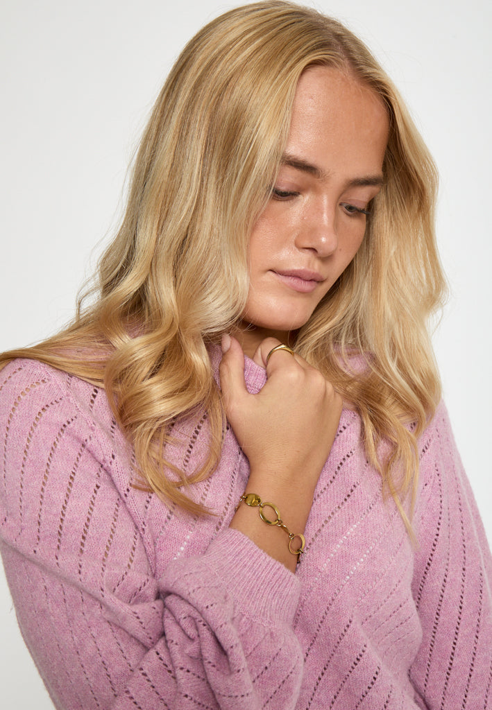 Peppercorn PCJill Knit Pullover Pullover 4630 Moonlite Mauve Pink