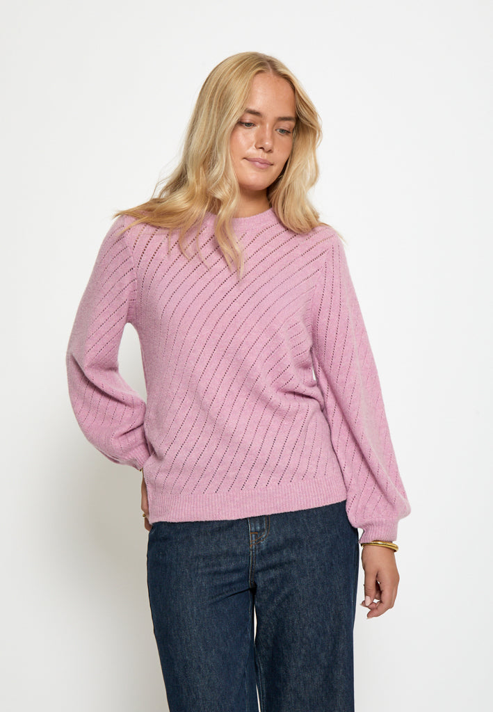 Peppercorn PCJill Knit Pullover Pullover 4630 Moonlite Mauve Pink