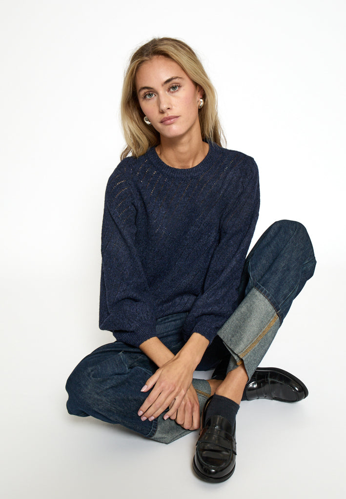 Peppercorn PCJill Knit Pullover Pullover 5270 Black Iris
