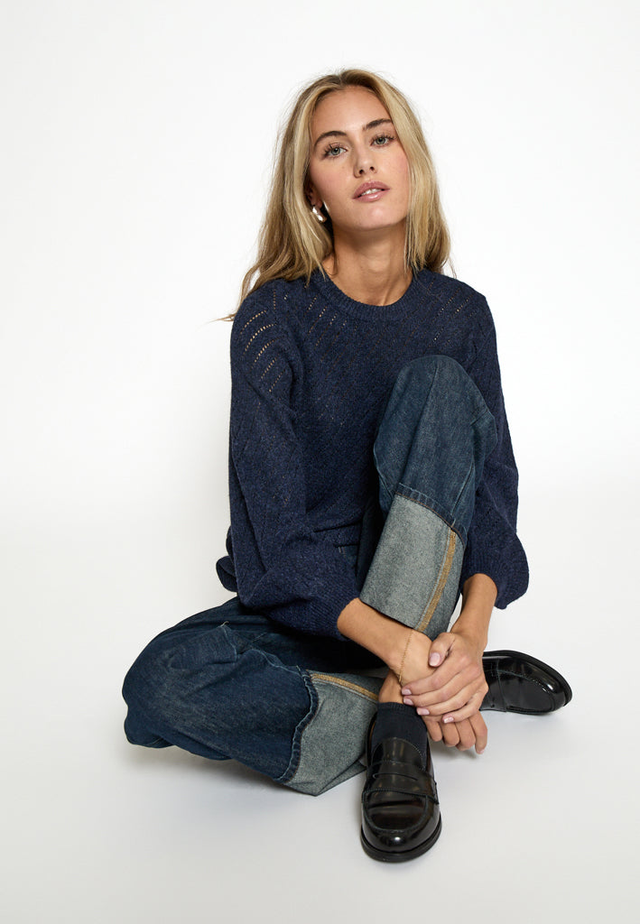Peppercorn PCJill Knit Pullover Pullover 5270 Black Iris