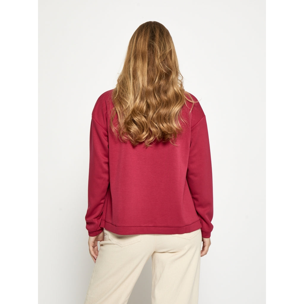 Peppercorn PCJinka Sweatshirt Sweatshirt 4023 Deep Claret Red