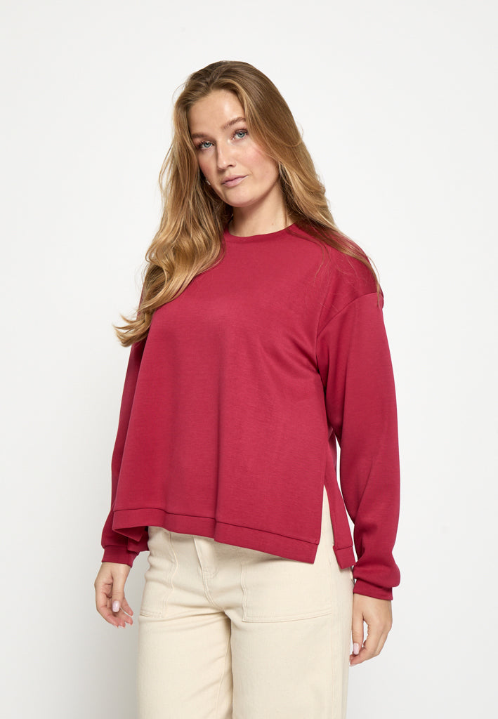Peppercorn PCJinka Sweatshirt Sweatshirt 4023 Deep Claret Red