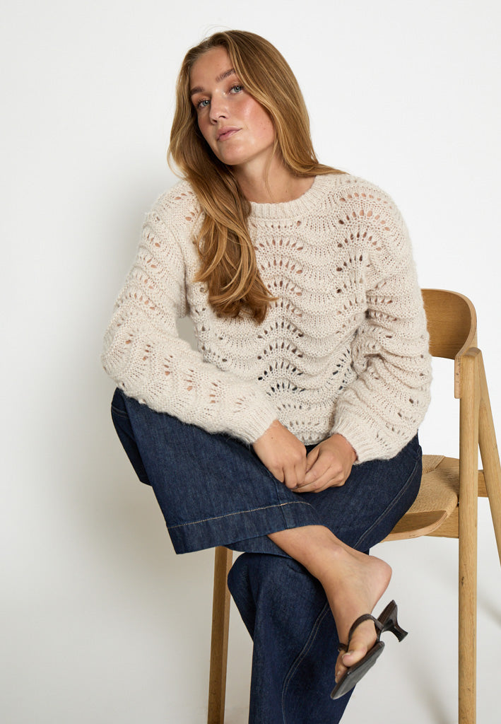 Peppercorn PCJody GRS Knit Pullover Pullover 2206 Fog Sand