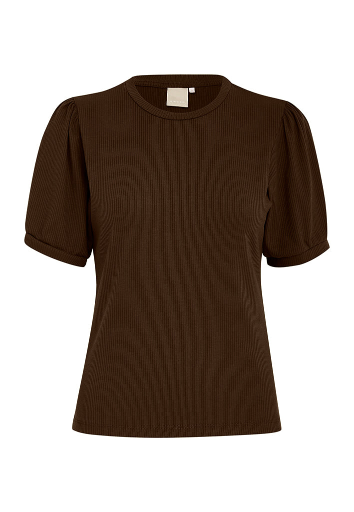 Peppercorn PCJohanna GRS T-shirt T-Shirt 3960 Java Brown