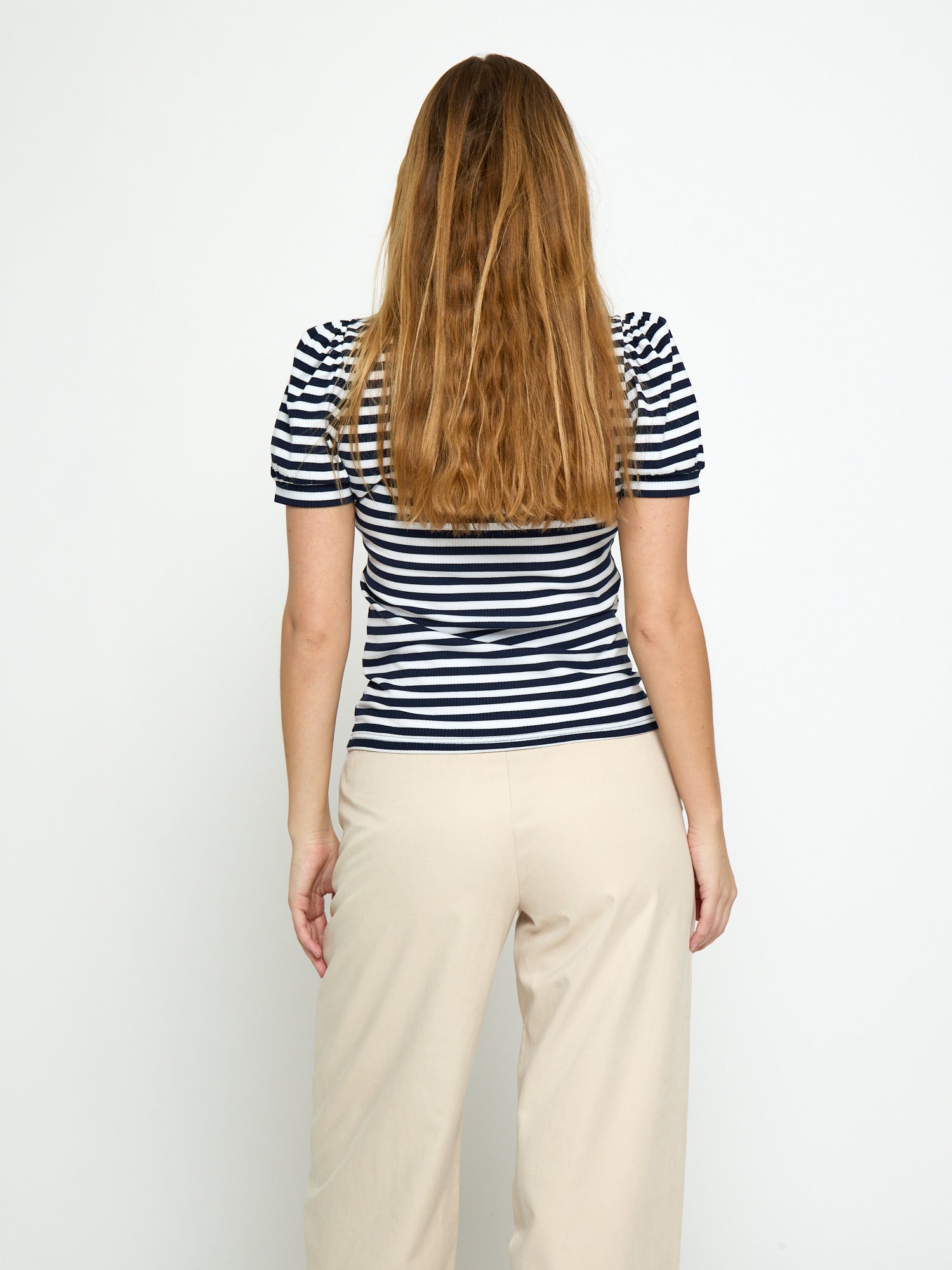Peppercorn PCJohanna Striped GRS T-shirt T-Shirt 5270S Black Iris Stripe