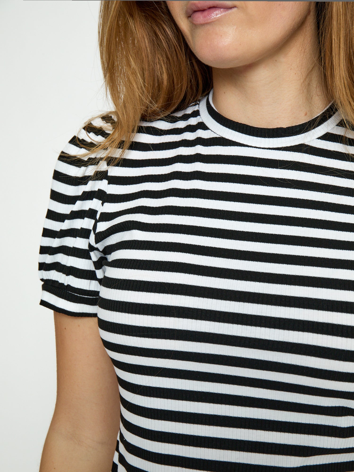 Peppercorn PCJohanna Striped GRS T-shirt T-Shirt 9000S Black Stripe