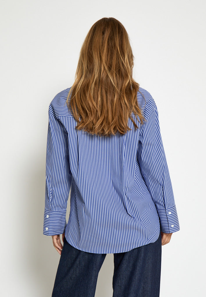 Peppercorn PCJunie Shirt Shirt 1037S Ensign Blue Stripe