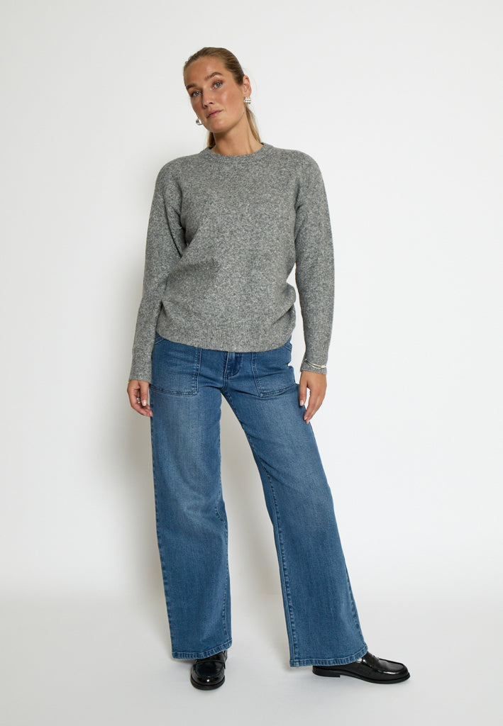 Peppercorn PCKATE PULLOVER Pullover 126M Steel Grey Melange