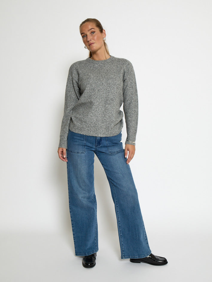 Peppercorn PCKATE PULLOVER Pullover 126M Steel Grey Melange