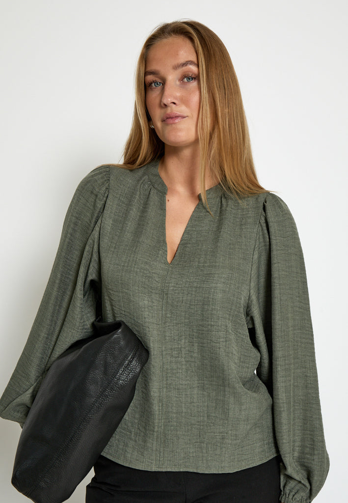 Peppercorn PCKaitlyn Blouse Blouse 3627M Grape Leaf melange