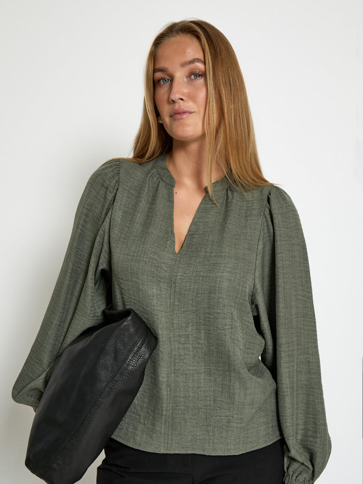 Peppercorn PCKaitlyn Blouse Blouse 3627M Grape Leaf melange