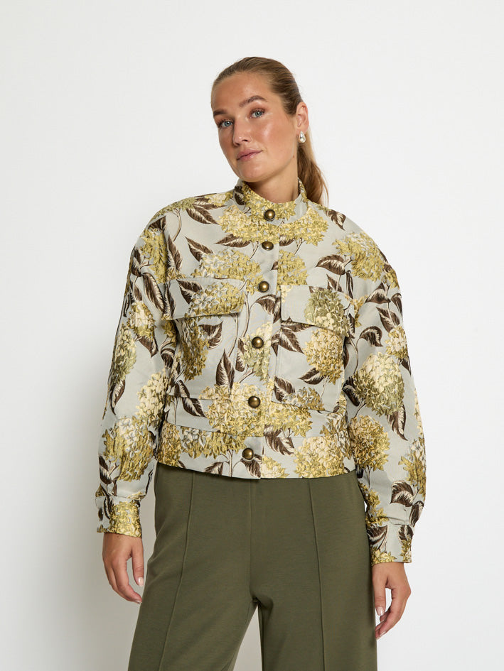 Peppercorn PCKaiza Jacket Jacket 2206J Fog Sand Jacquard