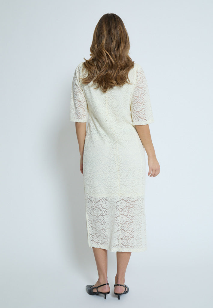 Peppercorn PCKaroline Lace Dress Dress 0002 White Peony