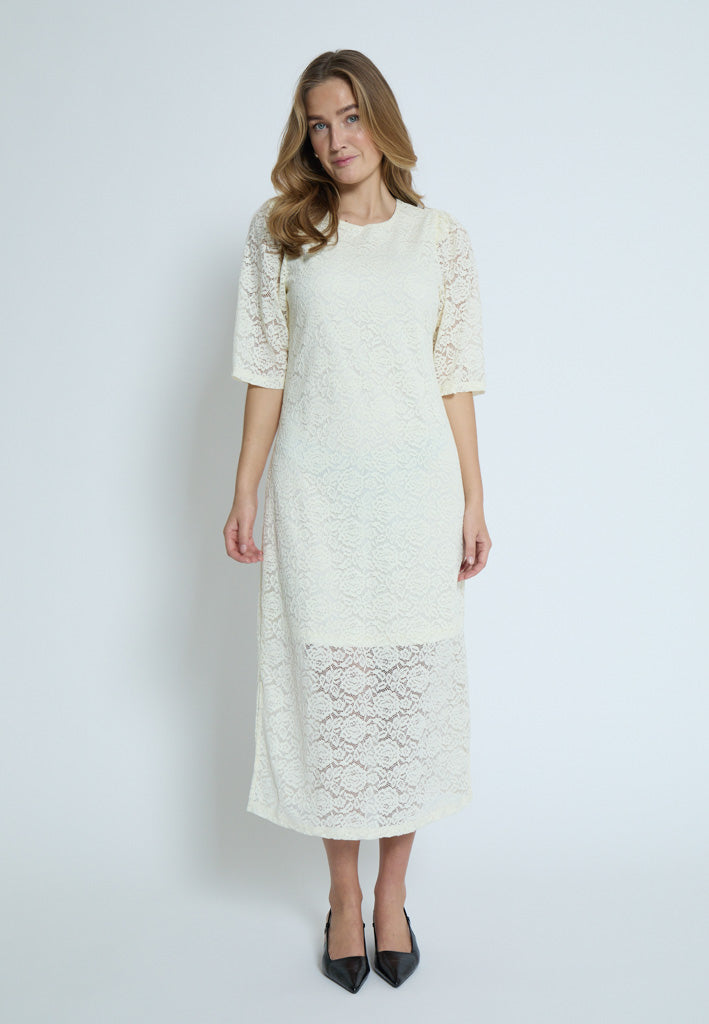 Peppercorn PCKaroline Lace Dress Dress 0002 White Peony