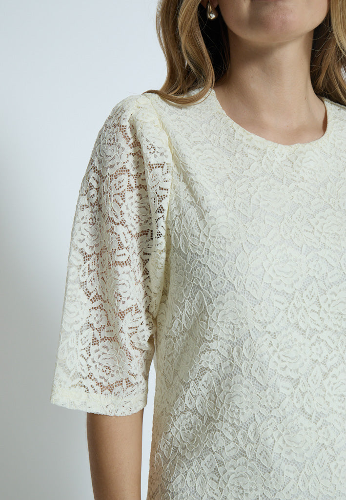 Peppercorn PCKaroline Lace Dress Dress 0002 White Peony