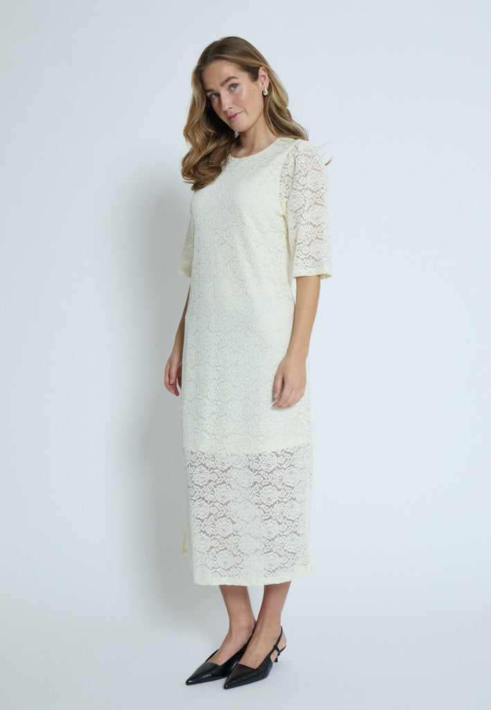 Peppercorn PCKaroline Lace Dress Dress 0002 White Peony