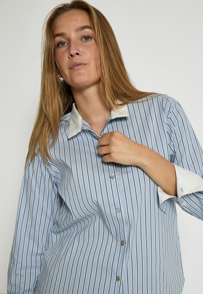 Peppercorn PCKassie Shirt Shirt 0202S Whitecap Str.