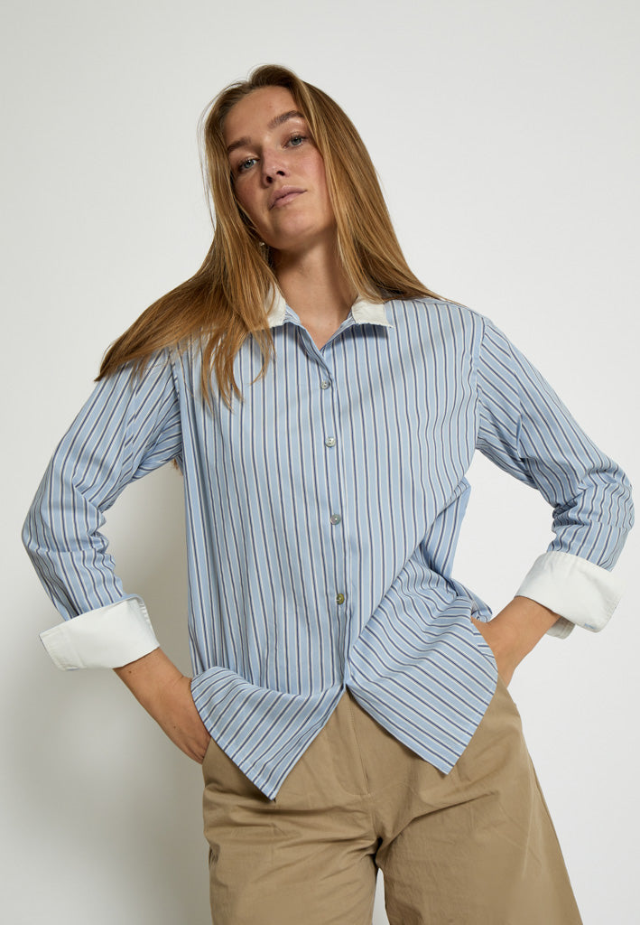 Peppercorn PCKassie Shirt Shirt 0202S Whitecap Str.