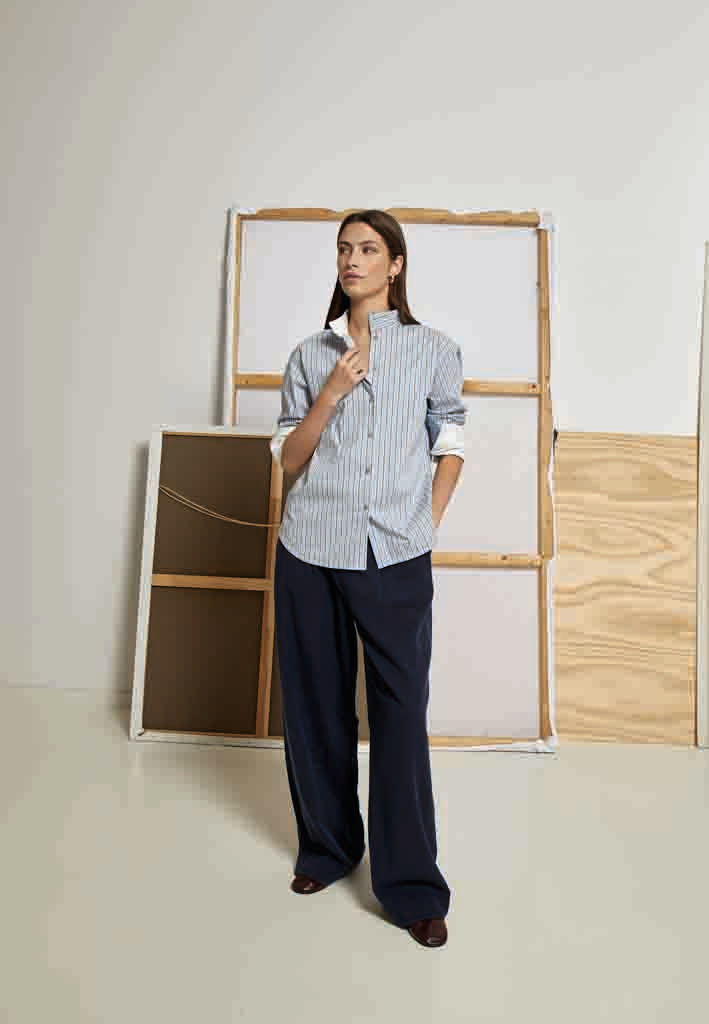 Peppercorn PCKassie Shirt Shirt 0202S Whitecap Str.